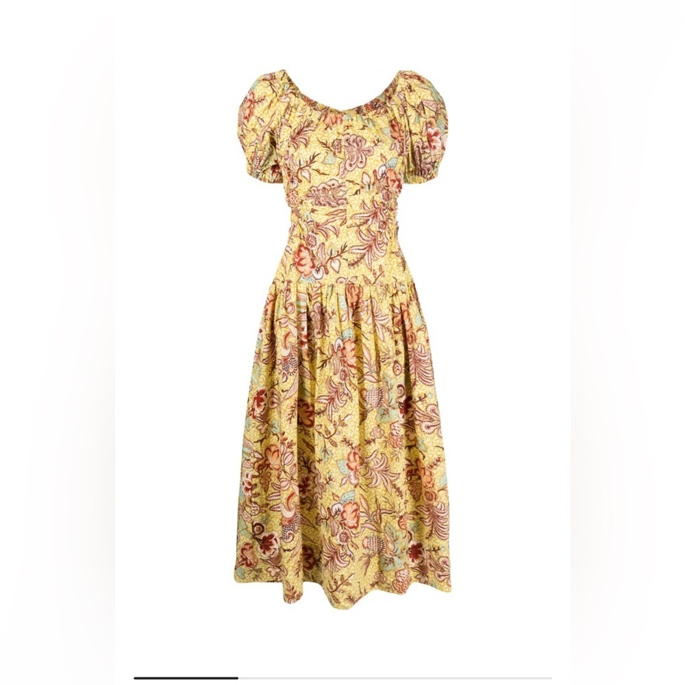 Ulla Johnson Floral Yellow Dress